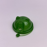 Крышка-КУПОЛ "УШКИ" 90мм ТЁМНО-ЗЕЛЁНАЯ 45шт СМАРТПЛАСТ 