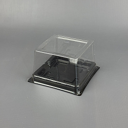 Тортница ПР-Т-138 УП=50шт (КРЫШКА-прозр. + ДНО-чёрное) (в...