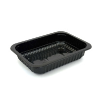 Лоток под запайку 187х137х39 600мл ЧЁРНЫЙ ЮМТ 