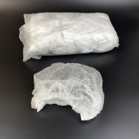 Шапочка "Шарлотта" УП=100шт БЕЛАЯ (одинарная резинка, плотность 12гр/м2) 