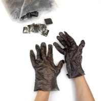 Перчатки одноразовые в ИНДИВИД.УП. ПНД 1пара "L" ЧЁРНЫЕ 