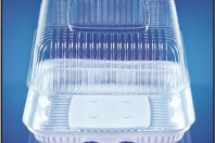 Тортница ПР-Т-170 крышка (прозр.) + дно (белое) (внеш. 242х242х130) Кр-200 Дно-100 