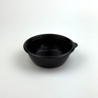 Контейнер круглый ПП ССПК-14154 375мл ЧЁРНЫЙ 50шт D=144 H=47мм BRO PACK 