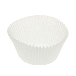 Тарталетка бумажная КРУГЛАЯ d=35, h=20 БЕЛАЯ 1000шт ГУСЛИЦА 