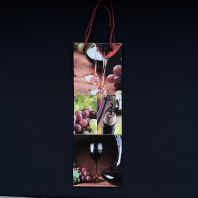 Пакет подарочный 12+8х35см ламинированный с шнурком в ассортименте 10шт