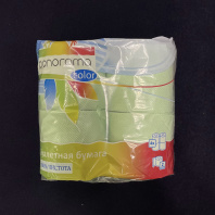 Бумага туалетная "Панорама Plus" 2сл УП=4шт ЦВЕТНАЯ 