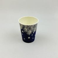 Стакан бумажный НГ 250(260)мл НОВОГОДНИЙ 50шт D=80, d=57, H=92,5мм ПБФ