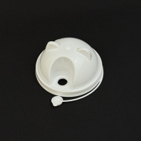 Крышка-КУПОЛ "УШКИ" 90мм БЕЛАЯ 45шт СМАРТПЛАСТ 