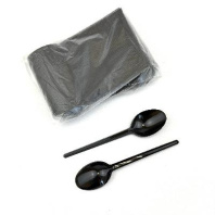 Ложка столовая одноразовая ЧЁРНАЯ УП=100шт 160мм 