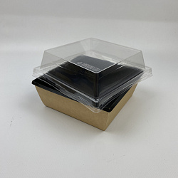 Упаковка OneClick Bottom-1250 ЧЁРНЫЙ салат. + крышка ВЫСО... Упаковка OneClick Bottom-1250 ЧЁРНЫЙ салат. + крышка ВЫСО...