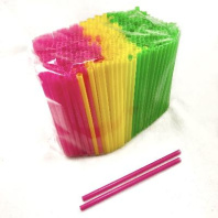 Трубочки  5х125мм УП=400шт ПРЯМЫЕ цветные МИНИ 