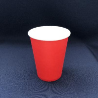 Стакан бумажный 350(430)мл красный 50шт D=90, d=59, H=115мм