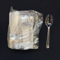 Ложка столовая ПРЕМИУМ прозрачная УП=50шт 18см ЭЛПИ 