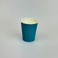 Стакан бумажный 250(280)мл БИРЮЗОВЫЙ 50шт D=80, d=57, H=88мм