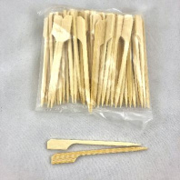 Пики деревянные "Гольф"  9см УП=100шт БАМБУК 