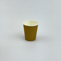 Стакан 180(196)мл бумажный КРАФТ (ПРОБКА) 50шт D=73, d=50, H=80мм GOOD 