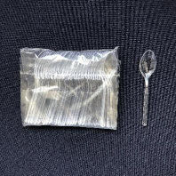 Ложка-мини ПРЕМИУМ прозрачная УП=50шт L=10см