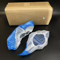 Бахилы одноразовые МЕГАПРОЧНЫЕ(100) УП=400пар 9,2гр/пара ДВОЙНАЯ подошва и рез.