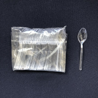 Ложка-мини ПРЕМИУМ прозрачная УП=50шт L=10см ВЗЛП Арт.5020П 