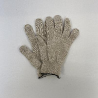 Перчатки трикотаж 4-нит. БЕЛЫЕ 1пара БЕЗ ПВХ