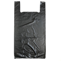 Пакет майка ПНД 38+20х70 (14) ЧЁРНАЯ 100шт