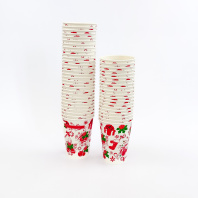 Стакан НГ 350(430)мл бумажный ПОДАРОК 50шт D=90, d=59, H=115мм ВИРИДО 