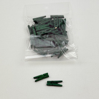 Прищепки деревянные декоративные ЗЕЛЁНЫЕ 25мм УП=50шт AVIORA Арт.491-061 