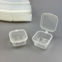 Соусник с крышкой КВАДРАТНЫЙ (CUBE) ПП 50мл 80шт 55х55/30мм ВЗЛП Арт.1538 