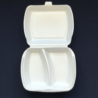 Ланч-бокс ВПС LBE-2 2-сек. белый (249х207х61) КОРОБ=100шт