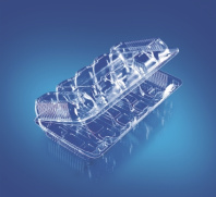 Контейнер для ДЕСЕРТОВ ПР-К-28 С5 ПЭТ 50шт(!) внеш.254х150х50, ячейка-120х45х45мм Протэк 