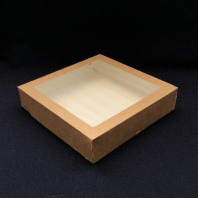 Ланч-бокс с окном 1500мл OSQ Tabox-PRO-1500 200х200х40 25шт 