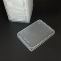 Крышка для контейнера ПП Д-Полимер прозрачная 50шт 179х132 