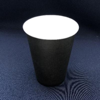 Стакан 350(430)мл бумажный ЧЁРНЫЙ 50шт D=90, d=59, H=115мм ВИРИДО 