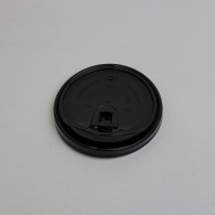 Крышка ПП 90мм с ПИТЕЙНИКОМ ЧЁРНАЯ 50шт "ТИП-Ж" ВЗЛП Арт.3015Ч 