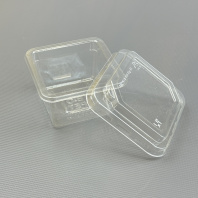 Контейнер для ДЕСЕРТОВ ПР-СТ-80х80/ 45-прозр. + КРЫШКА ПР-СТ-80-прозр. 60шт(!) V=125мл 