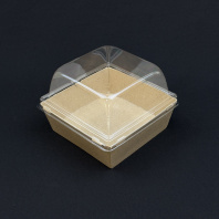 Упаковка OSQ SmartPack-550 КРАФТ салатник + крышка 50шт 130х130/114х114