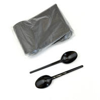 Ложка столовая одноразовая ЧЁРНАЯ УП=100шт 160мм ЭЛПИ Арт.33882 