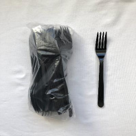 Вилка ПРЕМИУМ чёрная УП=50шт 18см