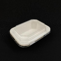 Упаковка OSQ OctoBOX-400 КРАФТ 60шт (салатник + крышка ВЫСОКАЯ H=25мм) 162х127/120х85/45мм 