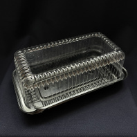 Тортница ИП-14 40компл(!) (КРЫШКА-прозр. + ДНО-чёрное) внеш.248х140х94мм Протэк 