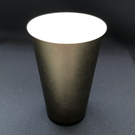 Стакан 400(550)мл бумажный ЧЁРНЫЙ 50шт D=90, d=64, H=135мм ВИРИДО 