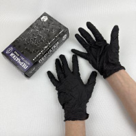 Перчатки НИТРИЛовые ЧЁРНЫЕ AVIORA "XL" УП=100шт неопудренные