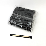 Размешиватель деревянный в ИНДИВИД. УПАК. БУМАГА ЧЁРНАЯ(!!!) 14см УП=250шт БЕРЁЗА 140х6х1,8мм 