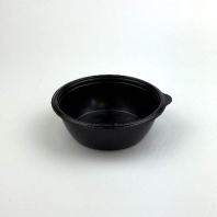 Контейнер круглый одноразовый ПП ССПК-14154 375мл ЧЁРНЫЙ 50шт D=144 H=47мм