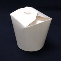 Коробка для лапши WOK БЕЛАЯ 750мл 50шт дно-КРУГ China Pak 