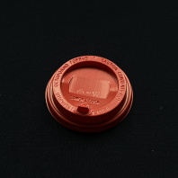 Крышка 90мм с КЛАПАНОМ 100шт КРАСНАЯ КАШТАН 
