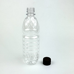Бутылка ПЭТ D=28мм 0,5л прозрачная + КРЫШКА Екб 