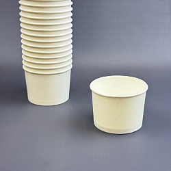 Креманка картон БЕЛАЯ 250мл 50шт D=93мм d=79мм H=65мм Вир...