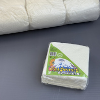 Салфетки 24х24 50шт белые пэт Арт.С1047 