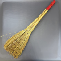 Веник 3-х палый на проволоке 1шт ручка ламинат L(ручки)=65см, L(ворса)=40см, ширина=40см 